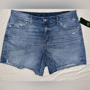 Mid-rise Blue Denim Cutoff Shorts - wild fable - women’s 12R 12 NWT - 5” inseam